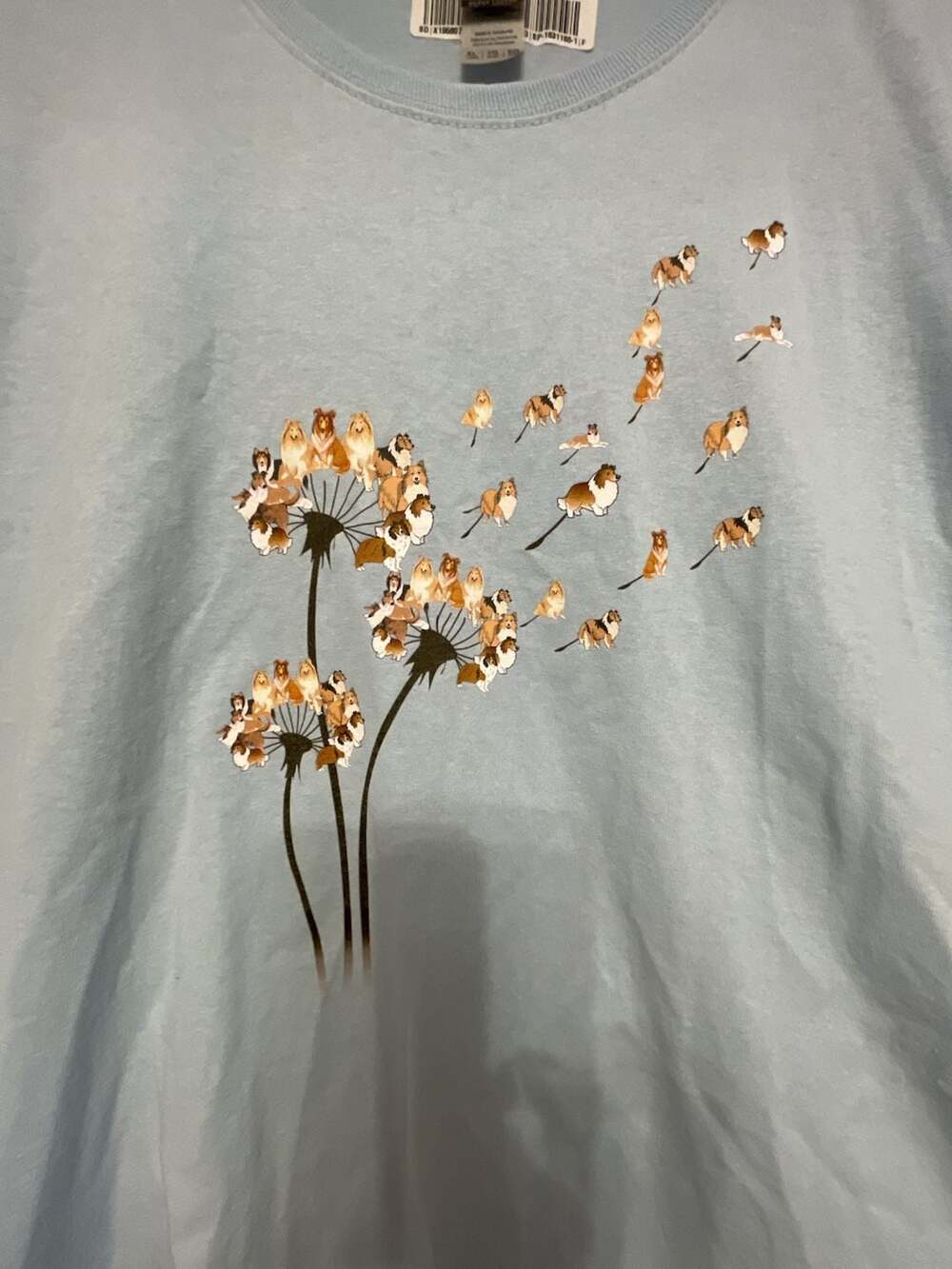 Light Blue Collie Dog Dandelion Graphic T-Shirt
Heavy T
100% cotton
Grandma core
